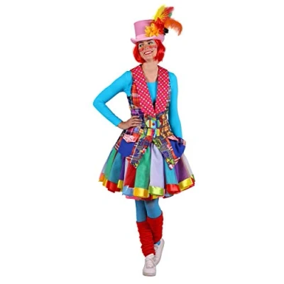 Abbildung von thetru Kostüm Flickenweste Clown, Knallbunte Weste für komische Clowns
