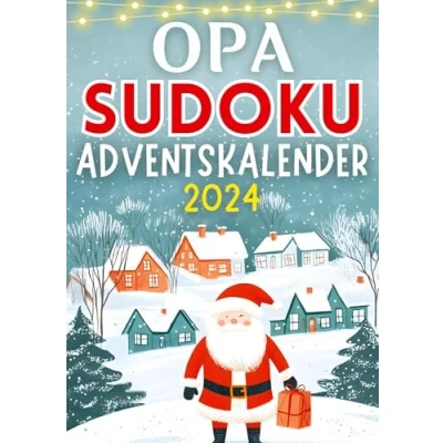 Abbildung von Opa Sudoku Adventskalender 2024 ● Weihnachtsgeschenk: für mit +70 Sudokus (Leicht bis Schwer) Inkl. Lösungen Drei Rätsel jeden Tag Weihnachten Rätselbuch
