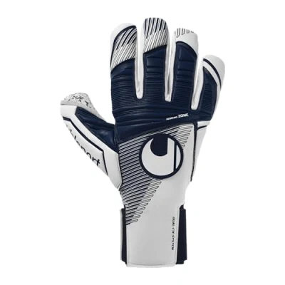 Abbildung von uhlsport Supergrip+ HN, Kinder und Erwachsene Torwarthandschuhe, Blanc/bleu Marine, 7