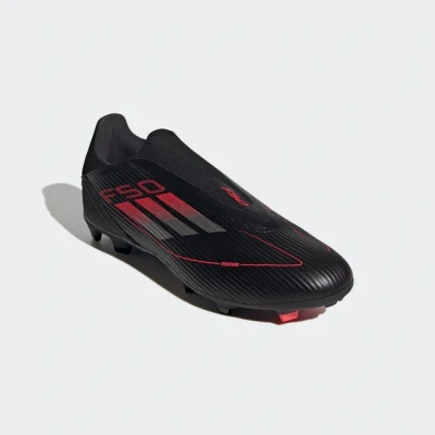 Abbildung von adidas Performance F50 League Laceless FG/MG Fußballschuh Nocken, Herren, Größe: 44, Core black/iron metallic/lucid red Schuhe