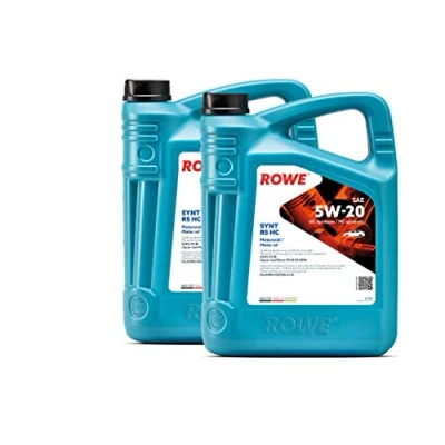Abbildung von 10 (2x5) Liter ROWE HIGHTEC SYNT RS HC SAE 5W 20 Motoröl Made in Germany