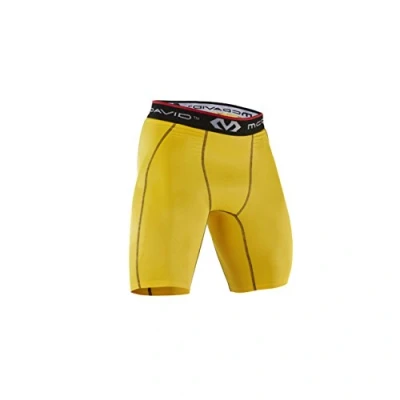 Abbildung von McDavid Herren Kompressionshose HDC Shorts, Gelbgold, S (Herstellergröße: S)