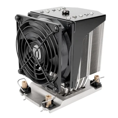 Abbildung von SilverStone Technology XE04 4677, 4 HE SFF Server/Workstation CPU Kühler für Sockel Intel LGA4677, SST 4677B (Schwarz+Schwarz)