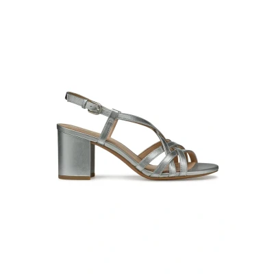 Abbildung von Geox D Virnilisa 65 S Riemensandalette, Damen, Größe: 37, Silver Schuhe