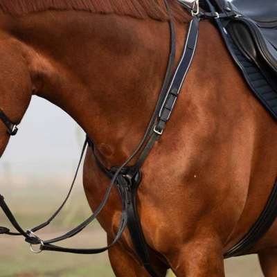 Abbildung von Horseware Rambo Micklem Vorderzeug für Pferde, Schwarz