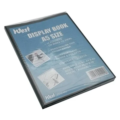 Abbildung von West A5 display Book containing 10 fixed sleeves