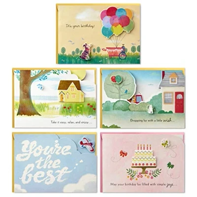 Abbildung von Hallmark Paper Wonder Pop Up Birthday Cards Assortment (5 with Envelopes)