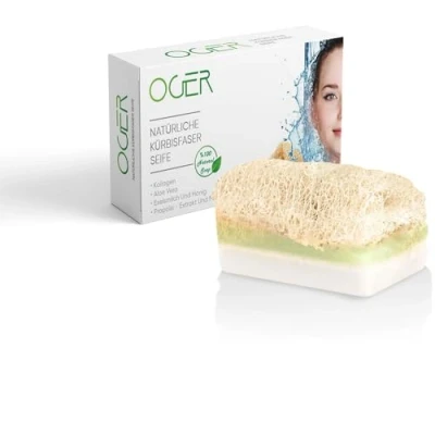 Abbildung von OGER Natürliche Kürbisfaser Seife 110 Gr Avocado 1Stück