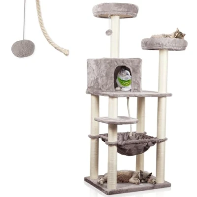 Abbildung von Lycce Kratzbaum ROYAL Katzenbaum mit Katzenhöhle und Katzenhängematte