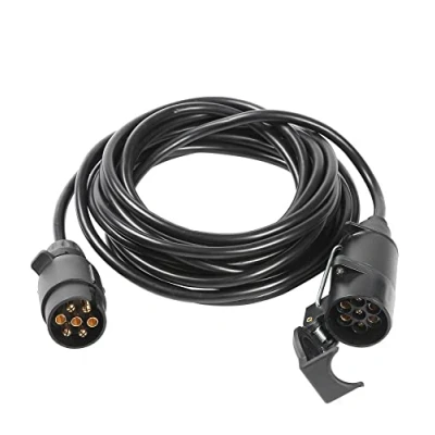 Abbildung von SPARKMOTO Anhänger Verlängerungskabel 7 Polig 6m Lang Adapterkabel mit Stecker Steckdose,7Polig Adapterleitung für Auto RV LKW Wohnwagen Wohnmobil,Anhängerkabel Adapter
