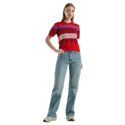 Abbildung von United Colors of Benetton Damen Trikot G/C M/M 1094E10az T Shirt, rot, M