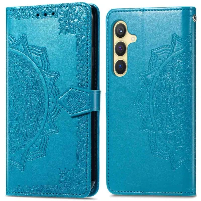 Abbildung von Samsung Galaxy S24 Hülle Kunstleder iMoshion Klapphülle Handyhülle Türkis