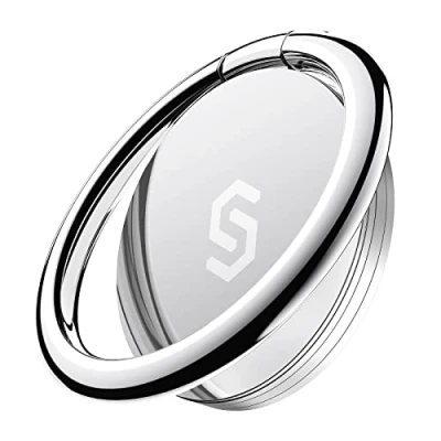 Abbildung von Syncwire Telefonring aus Metall, 360 Grad drehbar, kompatibel mit iPhone 11/11 Pro/11 Pro Max/XS Max/XR/X/8/7/6s, Samsung Galaxy S10/S9/S8, LG, Sony und Anderen Smartphones Silber
