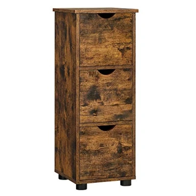 Abbildung von VASAGLE Badkommode Badezimmerschrank, mit 3 Schubladen, 30 x 80 cm