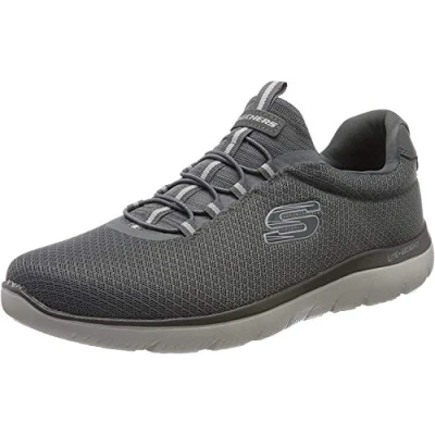 Abbildung von Skechers Wide Fit Summits Sneaker low, Herren, Größe: 44, Charcoal Schuhe