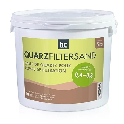 Abbildung von Höfer Chemie 5 kg Quarzsand Filtersand 0,4 0,8 mm für Sandfilter Pool Schwimmbad