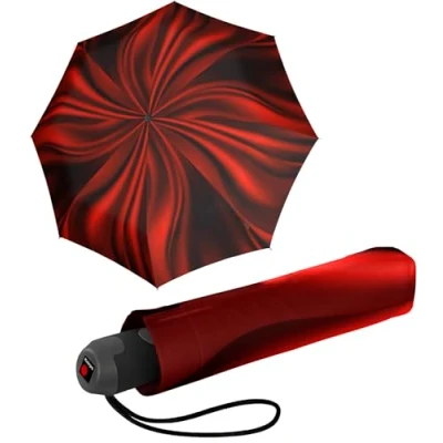 Abbildung von Knirps® Taschenregenschirm E.200 Duomatic Auf Zu Automatik Supernova, stabil, kompakt mit schönem großem Dach