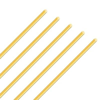 Abbildung von iMeistek Messing Stäbe 4mm Durchmesser, 250mm Länge Massiv Rundstab Bar für Handle Pins, DIY Crafts (5PCS)