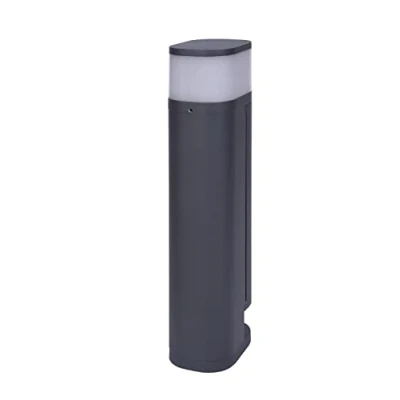 Abbildung von BOLD 19509 VOLO smarte Garten Leuchte mit Steckdosen und Blende (Outdoor Säule) Anthrazit (2x Schuko Smart Home (iOS &amp; Android) WLAN 9,5 x 13,5 45 cm inkl G9 max. 28 Watt 470lm)