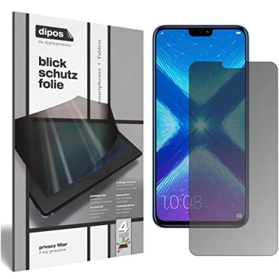 Abbildung von dipos I Blickschutzfolie matt kompatibel mit Honor 8X Sichtschutz Folie Display Schutzfolie Privacy Filter