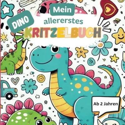 Abbildung von Dein Dinosaurier Malbuch für Kinder ab 2 Jahren: Große Motive zum Ausmalen: Förderung der Kreativität und Motorik (Kritzelbücher 1 Jahr, Band 2)