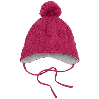 Abbildung von maximo Baby Mädchen Jamme, Bindeband, Pompon Mütze, Rot (Beere 26), 43