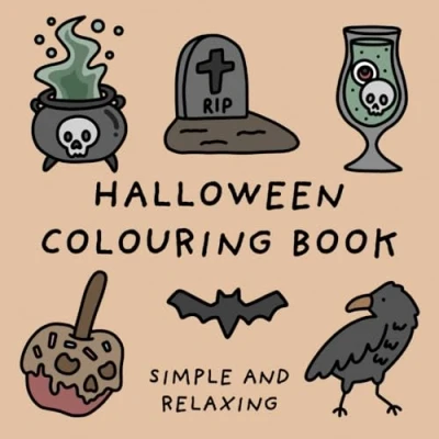 Abbildung von Halloween Colouring Book (Simple and Relaxing Bold Designs for Adults &amp; Children) Books)