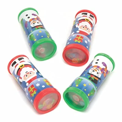 Abbildung von Baker Ross Weihnachtskaleidoskope FC252 4 Stück, basteln Sie Ihr eigenes Kaleidoskop, für Kinder, Kunst und Bastelaktivitäten, perfekt Partytüten, als Mitgebsel kleine Geschenke