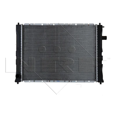 Abbildung von NRF EASY FIT 55326 Kühler, Motorkühlung Aluminium 522 396 24 mit Anbauteilen Kühlrippen gelötet ROVER: 400 Hatchback, 45 Limousine