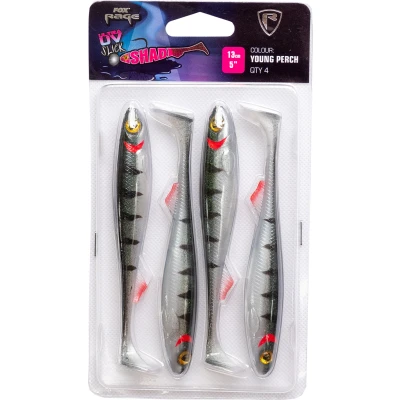 Abbildung von Fox Rage Slick Shad Ultra UV 11cm/4,25&quot; Young Perch (4pcs)