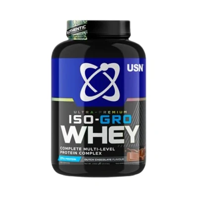 Abbildung von USN Iso Gro Whey (2000g) Dutch Chocolate