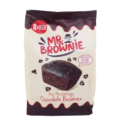 Abbildung von Mr. Brownie 2 x 200g Chocolate Brownies Mit Belgischer Schokolade 8 Pro Packung Köstliches Feingebäck Vorteilspackung