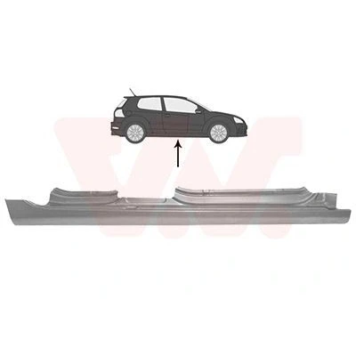 Abbildung von VAN WEZEL 5863104 Schweller Reparaturblech rechts VOLKSWAGEN: GOLF 6