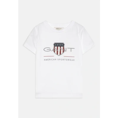 Abbildung von GANT Archive Shield Tshirt print für Kinder, Größe: 134/140, White