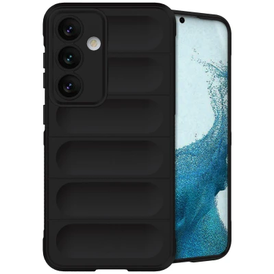 Abbildung von Samsung Galaxy S24 Hülle Silikon iMoshion Soft Case/Backcover Handyhülle Schwarz