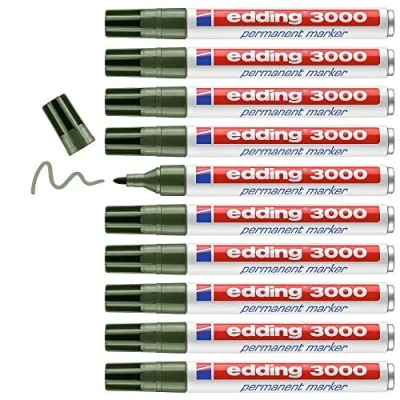 Abbildung von Edding 3000 Permanentmarker 1.5 3mm Olivgrün