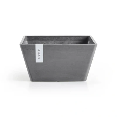Abbildung von Ecopots Berlin 30 cm grau Blumen /Pflanzkasten