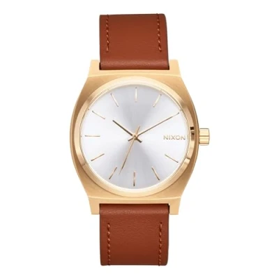 Abbildung von Nixon Herren Analog Japanisches Quarzwerk Uhr mit Leder Armband A1373 5168 00