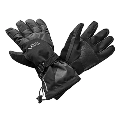 Abbildung von Black Crevice Erwachsene Skihandschuhe, Wasserdicht, schwarz, XL