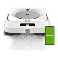 Abbildung von iRobot Braava jet m6 Roboter Bodenreiniger Weiß und Grau