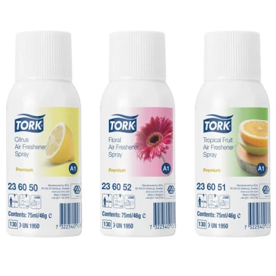 Abbildung von Tork Lufterfrischer Spray 3 Düfte gemischt A1 236056