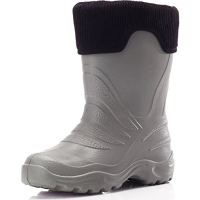 Abbildung von Ladeheid Gummistiefel für Kinder, Größe: 32 33, Grey/black Schuhe