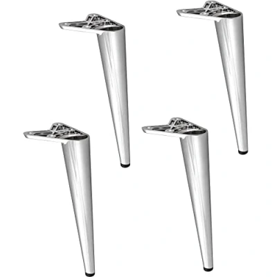 Abbildung von Gedotec Möbelfuss aus Metall Schrankfuß 4 Stück Füße für Möbel Torin Chrom poliert 20 cm mit Tragkraft bis 100 kg Schrankbeine zum Anschrauben Möbelfüße Regal Bettfüße