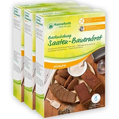 Abbildung von Glutenfreie Backmischung Saaten Bauernbrot 3x500g Hanneforth