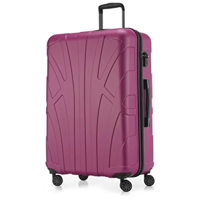 Abbildung von Suitline Trolley S1, 4 Rollen, Großer Reisekoffer XL Koffer mit Erweiterung, Rollkoffer TSA 110 L