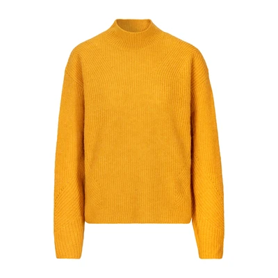 Abbildung von BOSS ORANGE Strickpullover, mit kurzem Stehkragen
