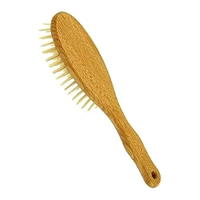 Abbildung von Dr Hauschk (DRHF0) Haarbürste mit geraden Holzstiften aus Buchenholz, groß