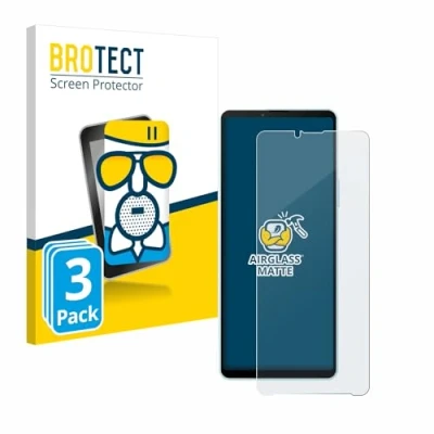 Abbildung von BROTECT Entspiegelungs Schutzglas für Sony Xperia 10 VI (3 Stück) Schutz Folie Panzerfolie Glas Matt [Extrem Kratzfest 9H, Anti Reflex]