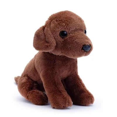Abbildung von Zappi Co Coco der Schokoladen Labrador Plüschhund (15cm) Choco Lab Freund Weich, Kuschelig, Recycelt Perfekter Welpen Kuschelfreund