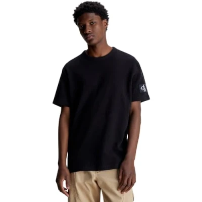 Abbildung von Calvin Klein Jeans Badge TEE Tshirt basic, Herren, Größe: XXS, black